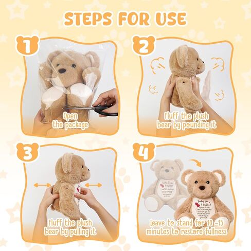 Teddy Bear محشو بالحيوان ، مطرزة على ما يرام قريبا الدب الفخمة مع ضمادة الإصابة ، والاستعادة والهدايا الهدايا للنساء الأطفال الصغار الفتيات المرضى ، والراحة أفضل 15 " in Saudi Arabia