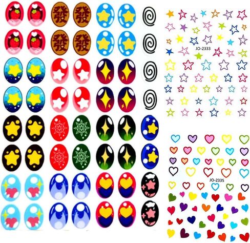 32 Pairs Eye Stickers Decorative for 17cm Dolls, Cute Cartoon Eye Stickers for DIY 17cm Dolls (F1) in Saudi Arabia