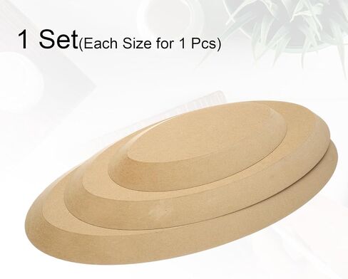 HARFINGTON 3Pcs Pottery Mould Tools Oval Ceramic Plate Forming Mould 3 Sizes Handbuilding Dishes Plate Press Slump and Hump Mould for Clay Making Craft in Saudi Arabia