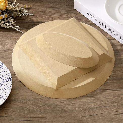 HARFINGTON 3Pcs Pottery Mould Tools Oval Ceramic Plate Forming Mould 3 Sizes Handbuilding Dishes Plate Press Slump and Hump Mould for Clay Making Craft in Saudi Arabia