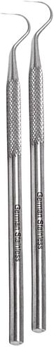 Clay Needle Tool 2Pcs Stainless Steel Professional Pin Needle Detail Tool for Ceramic Polymer Clay Sculpture Modeling to Make Intricate Design Detailing (Hook) in Kuwait