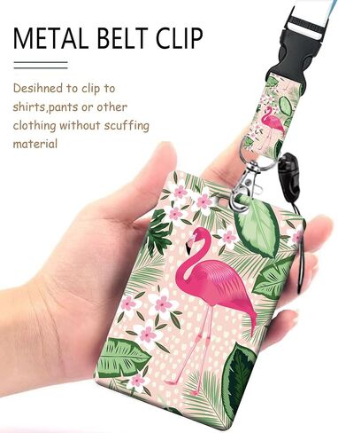ID Badge Holder with Retractable Lanyard, Badge Holders Reel with 360 Degrees Rotate Carabiner Clip for Women, Teachers, Nurses, Doctor,Students, Office(Pink Plaid) in Saudi Arabia