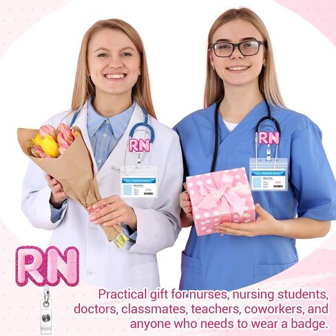 12 Pcs Breast Cancer Awareness Badge Reels Pink Ribbons Felt Retractable Badge Holder with Alligator Clip for Nursing ID Name Tag Card, Office Nurse, Medical Assistant Student Doctor in Saudi Arabia