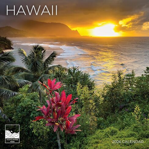 2026 Wall Calendar | 12" x 24" Open | Nature Photography Thick & Sturdy Paper for Organizing & Planning | Office Kitchen Decor or Gift | Pacific Waters Press (Hawaii) in Saudi Arabia