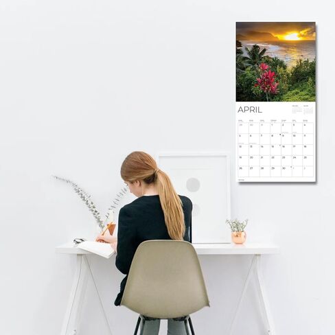2026 Wall Calendar | 12" x 24" Open | Nature Photography Thick & Sturdy Paper for Organizing & Planning | Office Kitchen Decor or Gift | Pacific Waters Press (Hawaii) in Saudi Arabia