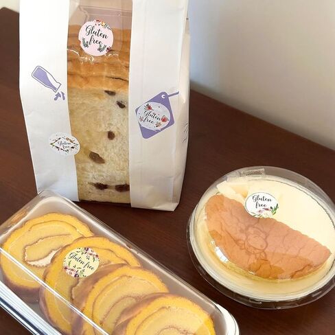 Gluten-Free Sticker Labels for Foods with Self-Adhesive Seal 1-Inch Gluten-Free Rotary Label Stickers for Containers Jars Glass Bottles Envelopes Bread Bags, 500 Pieces/Rolls in Saudi Arabia