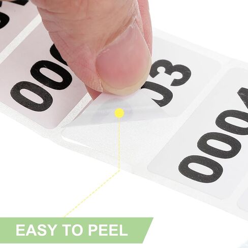 ملصقات الأرقام المتتالية UXCELL ، 4001-5000 أرقام ملصقات الجرد العلامات اللاصقة العلامات العلامات للتخزين لتنظيم مربع العلامات على لوازم الأعمال ، بيضاء in Saudi Arabia