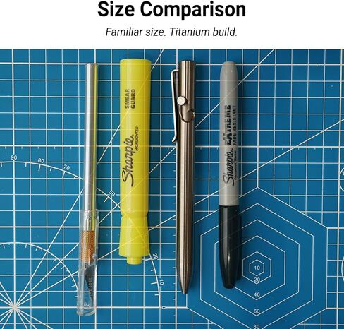 Titanium Bolt Action Pen - Standard Length - 100% Made in the USA - All-Metal Construction - Guaranteed for Life in Saudi Arabia