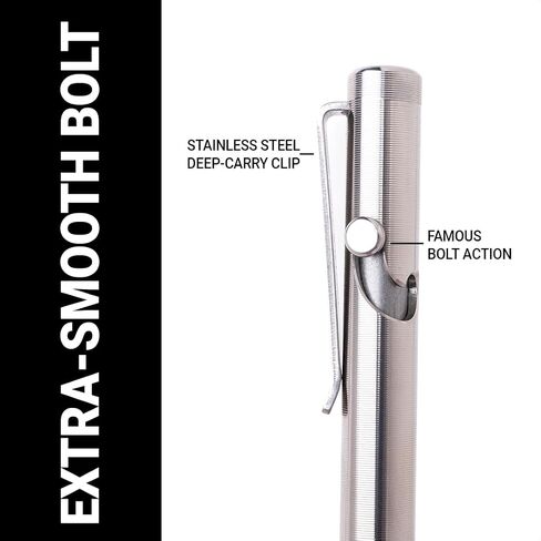 Titanium Bolt Action Pen - Standard Length - 100% Made in the USA - All-Metal Construction - Guaranteed for Life in Saudi Arabia