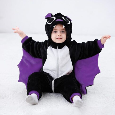DCOHMCH TODDLER BABY BAT COSTUME CUTE مقنعين أجنحة بذرة in Kuwait