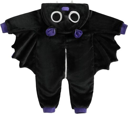 DCOHMCH TODDLER BABY BAT COSTUME CUTE مقنعين أجنحة بذرة in Saudi Arabia