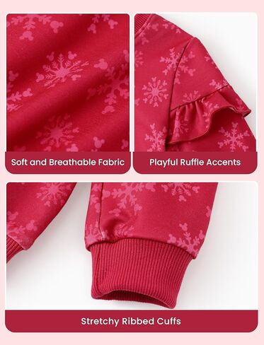 Disney Frozen Minnie Mouse Stitch Princess Fall Toddler Girl Outfit 2 Piece Girl Clothes Long Sleeve Sweatshirt and Leggings in Kuwait