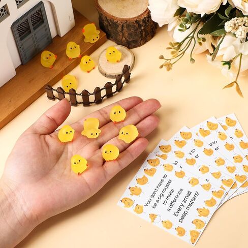 50 Set Mini Chicken Figurines Inspirational Gifts Tiny Resin Animal Miniature Chicken Statues Ornaments Back to School Gifts for Coworker Office Birthday Party Favors DIY Dollhouse Home Decor in Saudi Arabia