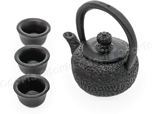 Odoria 1/12 Miniature اليابانية شاي شاي غلاية ومسكات الشاي دمية الديكور in Saudi Arabia
