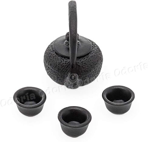 Odoria 1/12 Miniature اليابانية شاي شاي غلاية ومسكات الشاي دمية الديكور in Saudi Arabia