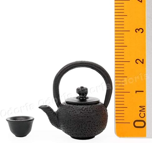Odoria 1/12 Miniature اليابانية شاي شاي غلاية ومسكات الشاي دمية الديكور in Saudi Arabia