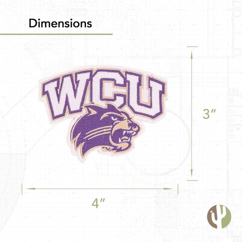 Desert Cactus Western Carolina University Patch – Embroidered Iron On/Sew On Applique for Blazers, Jackets, Backpacks, Bags, Hats & Tactical Gear – Catamounts (Patch - Design A) in Saudi Arabia