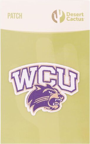 Desert Cactus Western Carolina University Patch – Embroidered Iron On/Sew On Applique for Blazers, Jackets, Backpacks, Bags, Hats & Tactical Gear – Catamounts (Patch - Design A) in Saudi Arabia