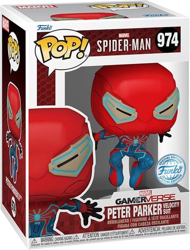 POP Spider-Man 2 Peter Parker Velocity Suit Vinyl - Entertainment Earth Exclusive in Saudi Arabia