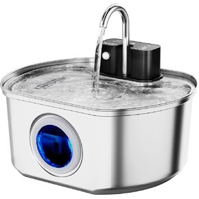 مرشحات نافورة المياه الرسمية للقطط، 8 عبوات من مرشحات بديلة لنافورة القطط للفولاذ المقاوم للصدأ 108 أونصة/3.2 نافورة مياه للحيوانات الأليفة in Kuwait