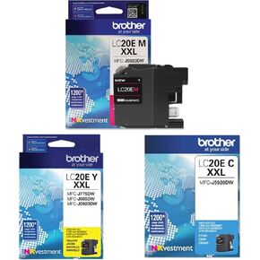 Brother LC20EM Super High Yield Magenta Ink Cartridge LC20EY Super High Yield Yellow Ink Cartridge LC20EC Super High Yield Cyan Ink Cartridge in Saudi Arabia