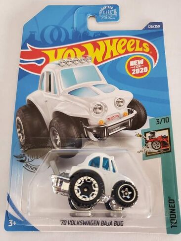 Hot Wheels 2020 Tooned '70 Volkswagen Baja Bug, White 126/250 in Saudi Arabia