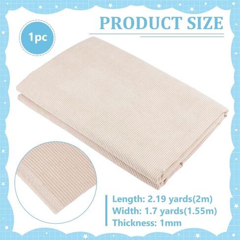 BENECREAT 78.7x61Inch Saddle Brown Corduroy Fabric, DIY Sewing Crafts Materials Corduroy Upholstery Fabric for Sewing Coat Shirt Dress Pants Costume Sofa DIY in Saudi Arabia