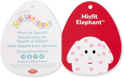 Squishmallows Original 12in Rudolph The Red-Nosed Reindeer Spotted Elephant – Official Jazwares Plush (Medium-Sized) in Saudi Arabia