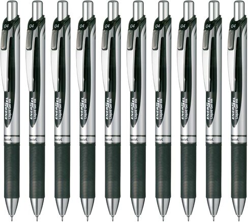 قلم حبر جاف إنيرجيل من بينتيل BLN75AW، 0.5 قاعدة سوداء لؤلؤية، 10 قطع in Kuwait