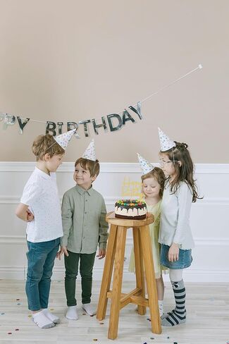 كعكة عيد ميلاد سعيد توببر - Glitter Blue Blue Birthdy Cake Top Decorations (Blue Dark) in Saudi Arabia
