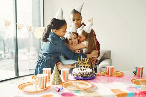 كعكة عيد ميلاد سعيد توببر - Glitter Blue Blue Birthdy Cake Top Decorations (Blue Dark) in Saudi Arabia