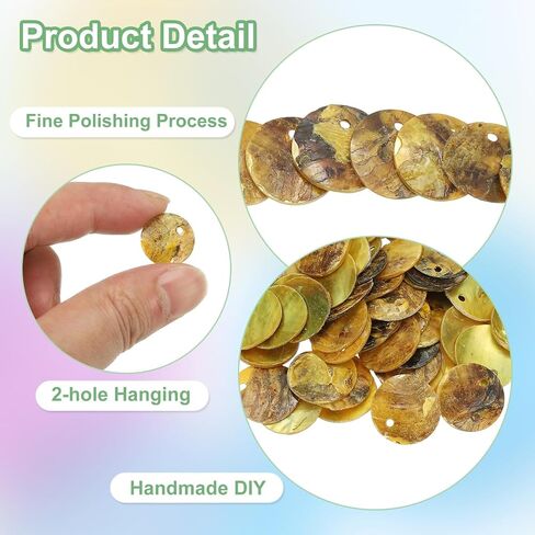 Uxcell 60pcs Capiz Shells 1.5cm/0.6 "قذائف طبيعية مستديرة مع فتحتين لسيارات الرياح الصورية ستارة قذيفة الزفاف DIY الزفاف ، ROSE RED in Saudi Arabia