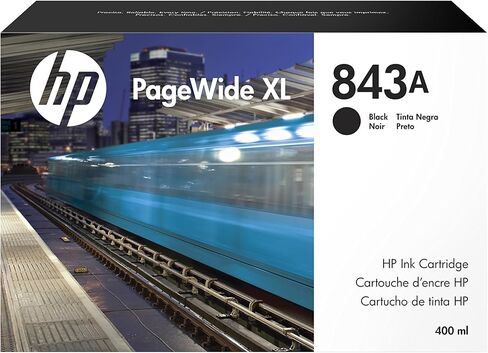 HP 843A (C1Q57A) Pagewide XL Black Ink Cartridge 400 ML حبر in Saudi Arabia