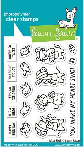 Lawn Fawn LF3668 It's A Bird! 3X4 Clear Stamp Set in Saudi Arabia