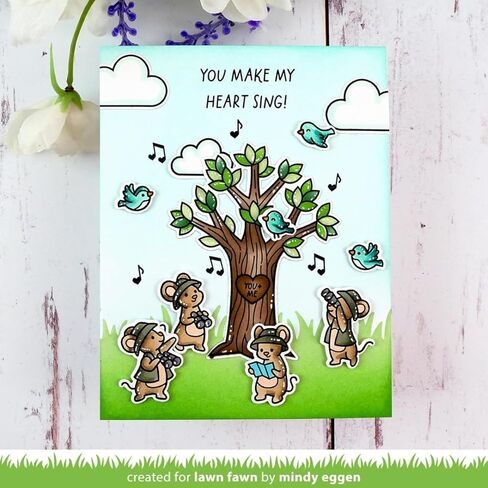 Lawn Fawn LF3668 It's A Bird! 3X4 Clear Stamp Set in Saudi Arabia
