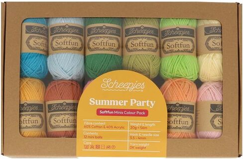 Scheepjes Softfun Colour Pack 12x20g - Summer Party in Saudi Arabia