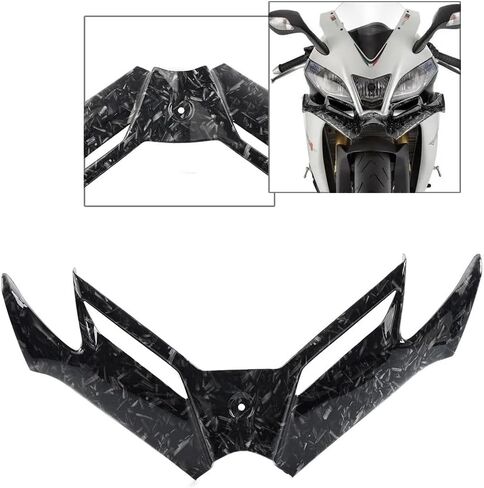 Lirun دراجة نارية للديناميكا الهوائية المفسد Fairing Winglet Cover Cover Cover Cowl for Kawasak Ninja300/250 Ninja 300 Ninja 250 2013 2014 2015 2015 2017 ABS Forged Pattern in Saudi Arabia