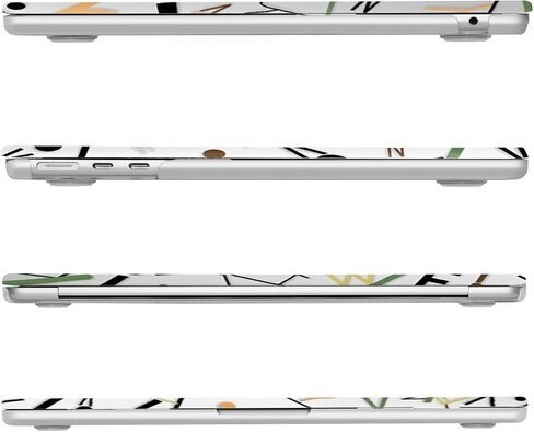 Mosiso متوافق مع MacBook Air 13 بوصة Case 2025 2024 2023 2022 M4 A3240 M3 A3113 M2 A2681 ، قذيفة بلاستيكية صلبة وغطاء لوحة المفاتيح متوافقة مع MacBook Air 13.6 بوصة ، فروع مجردة in Saudi Arabia