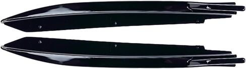 Lirun Auto Rear Bumper Lip Splitter, ABS Plastic Body Spoiler Canards, Fin Canard Sticker Protector 1 Pair For BMW 5 Series G30 M-Tech 525i 530i 540i 2017-2022, Glossy Black in Saudi Arabia