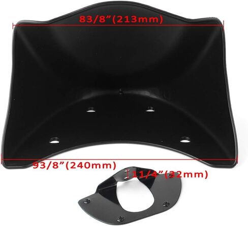 Lirun Motorcycle Front Chin Soilder Lower Fairing Cover for Harley Dyna FXD FXDB FXDC FXDF FXDL FXDX FXDWG 2006-2015 ، Matte Black in Saudi Arabia