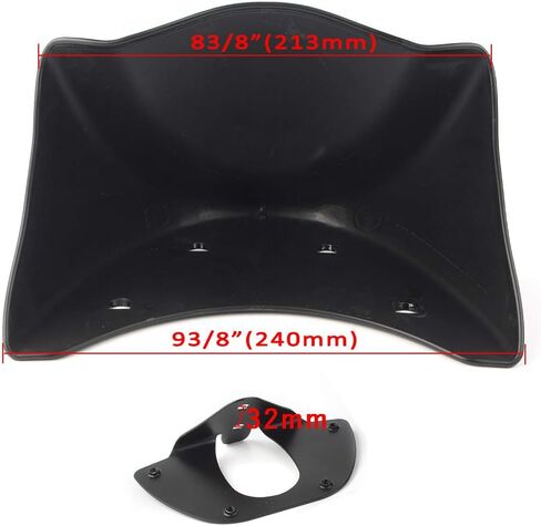 Lirun Motor Black Front Chin Spoiler Lower Fairing Cover for Harley Dyna FXD FXDB FXDC FXDF FXDL FXDX FXDWG 1999-2005 ، Black Glossy in Kuwait