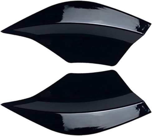 غطاء المفسد الجانبي للسيارة Lirun Car ، ABS Bumper Spoiler Splitter Splitter Diffuser Protection 1 زوج لمرسيدس بنز A Class W176 A180 A200 A250 2013-2018 ، Black Glossy in Saudi Arabia