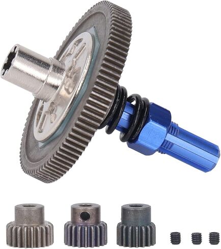 مجموعة ترس السيارات RC ، 91T BIG GEAR مع 17T ، 19T ، 21T PINION ، متوافقة مع ARRMA STENON 1/10 ، للجرانيت ، من أجل Big Rock ، لصالح Vorteks ، لتيفون ، إلخ (الأزرق الداكن) in Kuwait