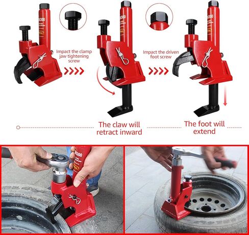 BESTOOL Manual Tire Bead Breaker with Handle and Rubber Pad, Tire Change Tool for Aluminum Alloy Hubs, ATV Tire Operation, Tractors, Trucks, Cars, Heavy Duty Tires Car Repair (Handle Patented) in Kuwait