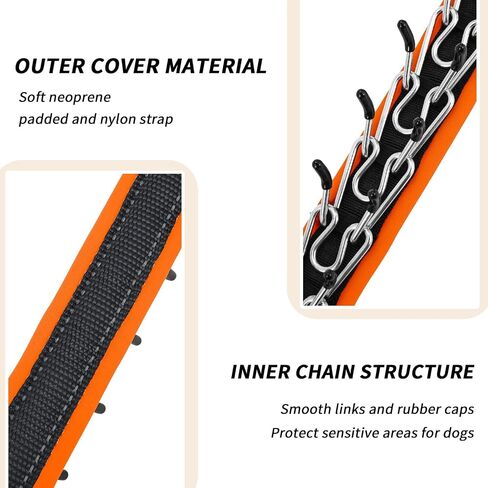 Martingale No Pull Cog Collar للكلاب الصغيرة المتوسطة الصغيرة ، والنيايلون الثقيلة عاكسة قابلة للتعديل طوق الانزلاق السحب مع مشبك التدريب على المشي M الأسود البرتقالي in Kuwait