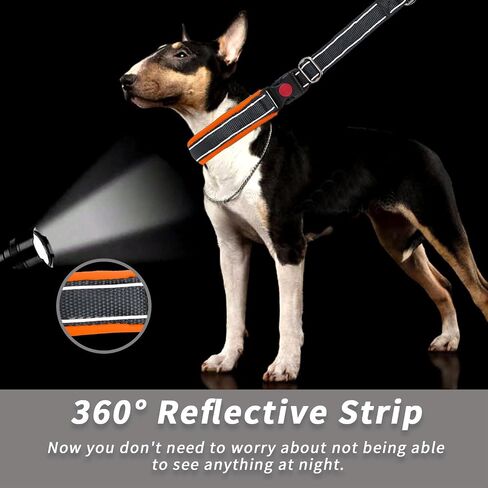 Martingale No Pull Cog Collar للكلاب الصغيرة المتوسطة الصغيرة ، والنيايلون الثقيلة عاكسة قابلة للتعديل طوق الانزلاق السحب مع مشبك التدريب على المشي M الأسود البرتقالي in Kuwait