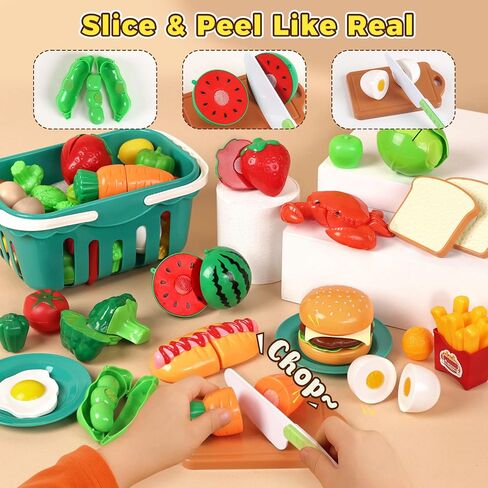 Lovestown 59pcs Pray Play Play Food Sterbler و Yellow Toys Pots and Pans for Kids with Starching Kitchen Toys for Girls Boys Birth in Saudi Arabia