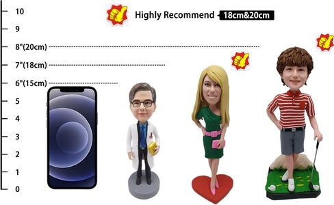 Funnybobbleheads, Full Body Custom bobbleheads，Full Handmade Custom，Fully Customized According to Your Photos, Suitable for All Kinds of Festivals，Can be Customized with Any Type of bobblehead in Saudi Arabia