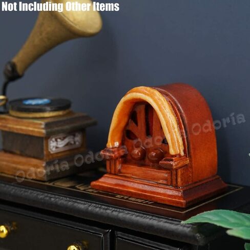 Odoria 1/12 Miniature Vintage Radio Dollhouse Decoration Accessories in Saudi Arabia