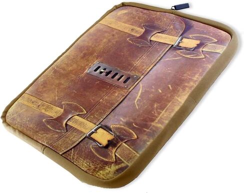 BIN Buddy 16" Laptop Sleeve | Vintage Briefcase Aesthetic | Robust Neoprene Protection | Iconic Skull & Roses Artwork in Saudi Arabia